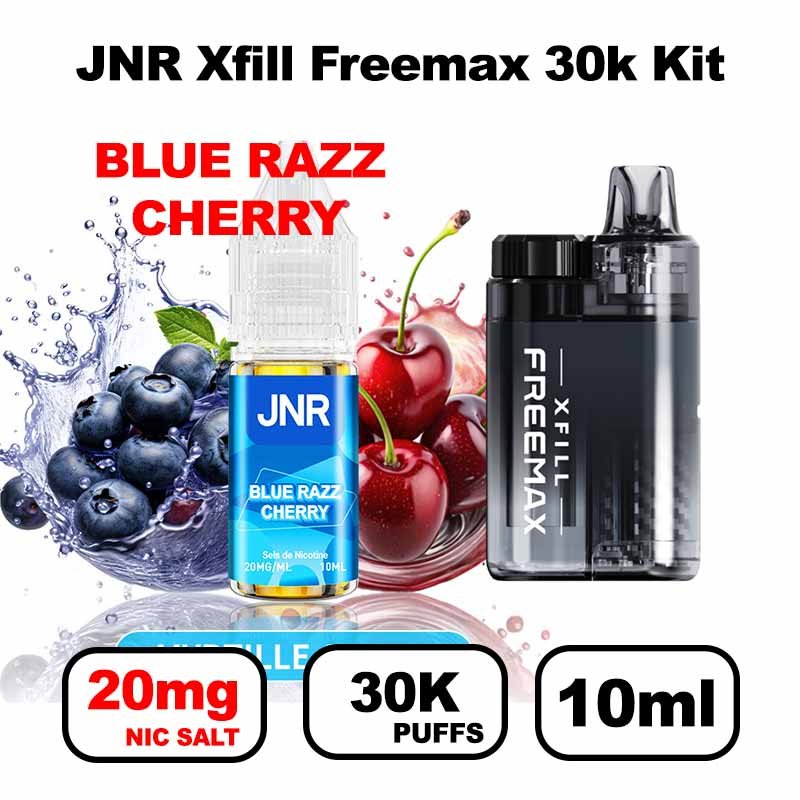 JNR Xfill Freemax 30k puffs 20mg Nic salt 2x10ml Gros nuage