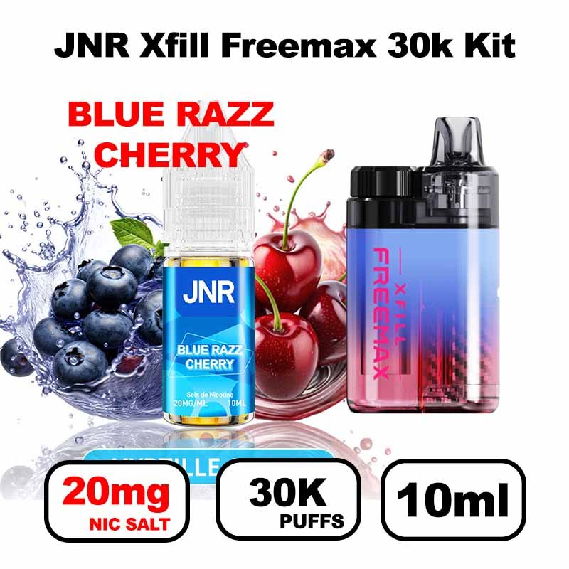 JNR Xfill Freemax 30k puffs 20mg Nic salt 2x10ml Gros nuage