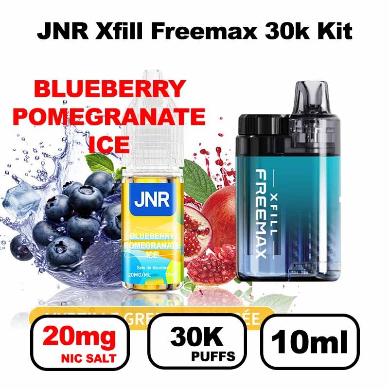 JNR Xfill Freemax 30k puffs 20mg Nic salt 2x10ml Gros nuage
