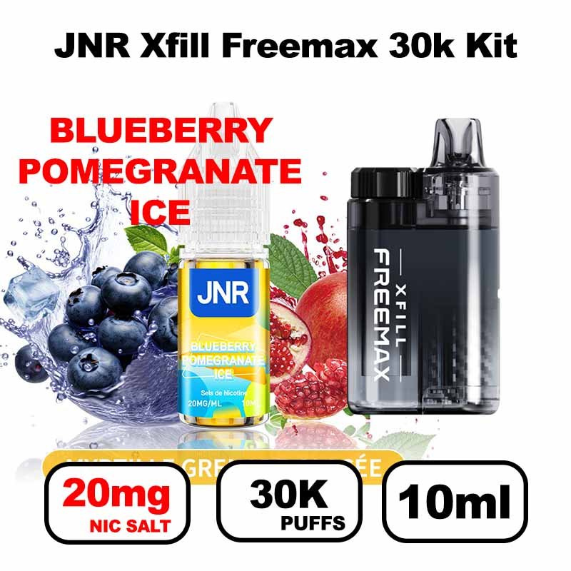 JNR Xfill Freemax 30k puffs 20mg Nic salt 2x10ml Gros nuage