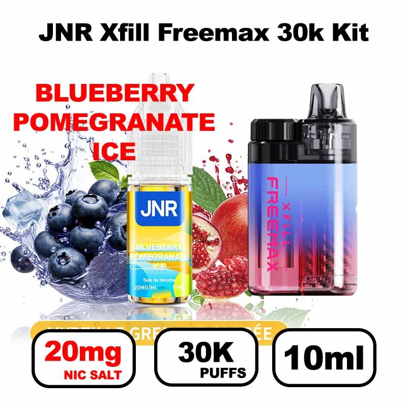 JNR Xfill Freemax 30k puffs 20mg Nic salt 2x10ml Gros nuage