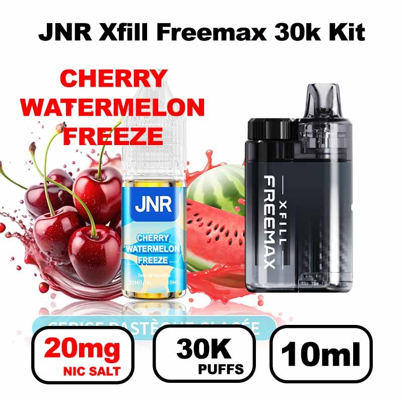 JNR Xfill Freemax 30k puffs 20mg Nic salt 2x10ml Gros nuage