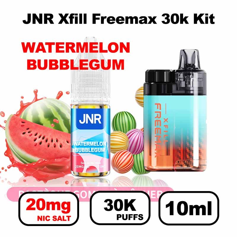 JNR Xfill Freemax 30k puffs 20mg Nic salt 2x10ml Gros nuage