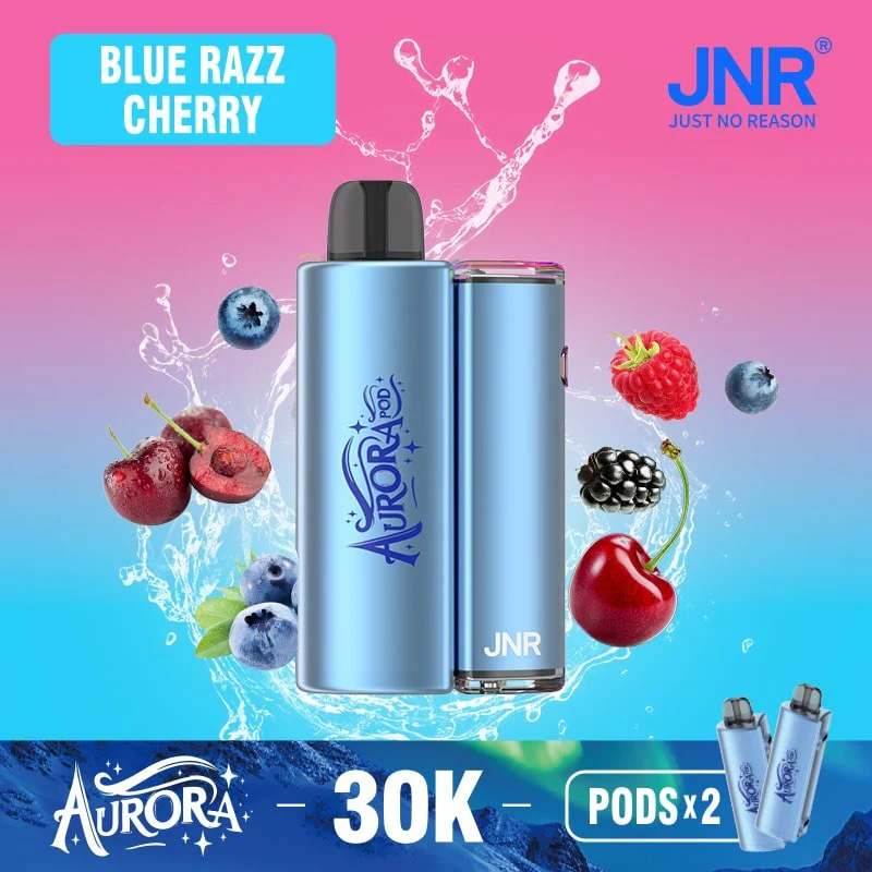 jnr-aurora-30k-prefilled-pod-kit-box-blue-razz-cherry