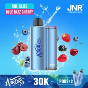 jnr-aurora-30k-prefilled-pod-kit-box-mr-blue-and-blue-razz-cherry