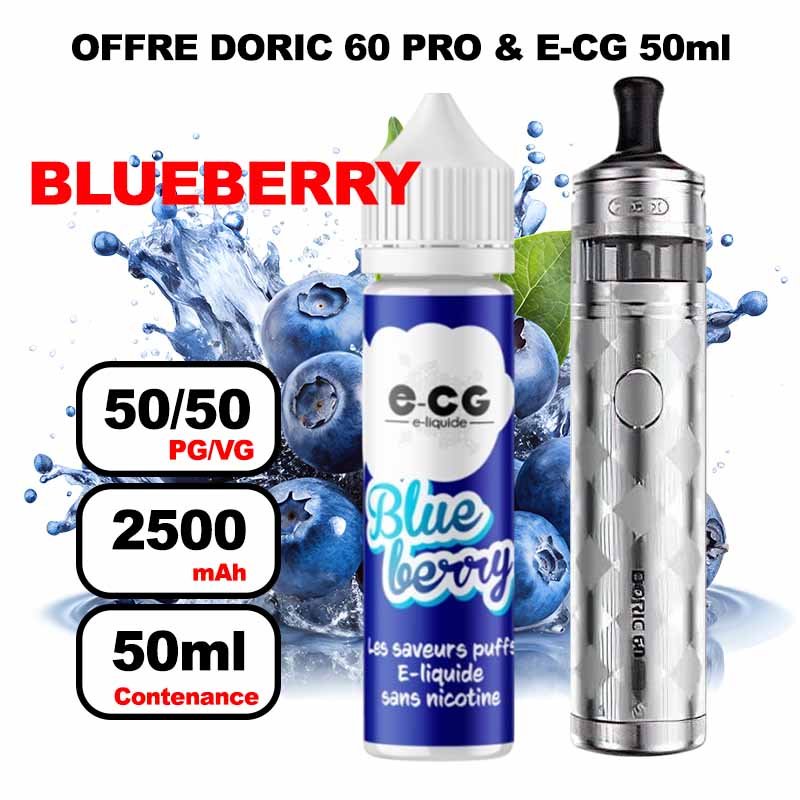 Offre combinée Doric 60 Pro E-cg 50ml 40k