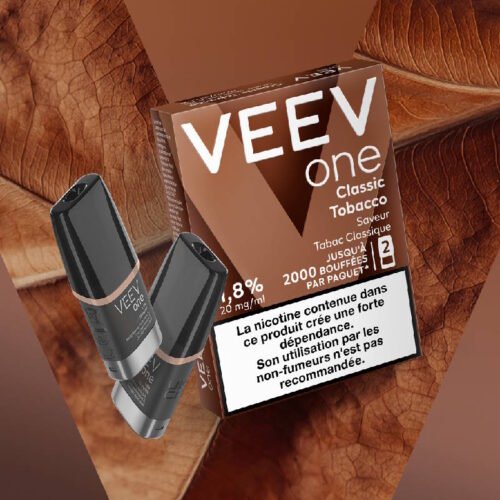 paquet-de-2-pods-pre-remplis-veev-one-classic-tobacco
