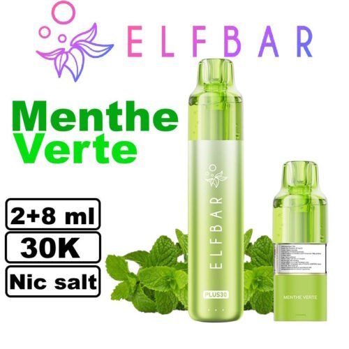 kit-decouverte-plus30-20mg-elfbar-gamme-30k-big-puff-menthe-verte-jetable-disposable
