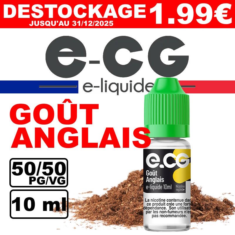eliquide anglais ecg 10ml 3mg 2025