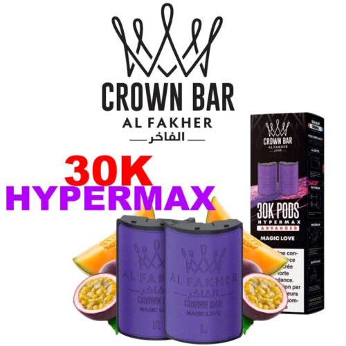 cartouche-pre-remplie-pro-max-12k-20mg-102ml-1pcs-crown-bar-by-al-fakher-30K-hypermax-magic-love