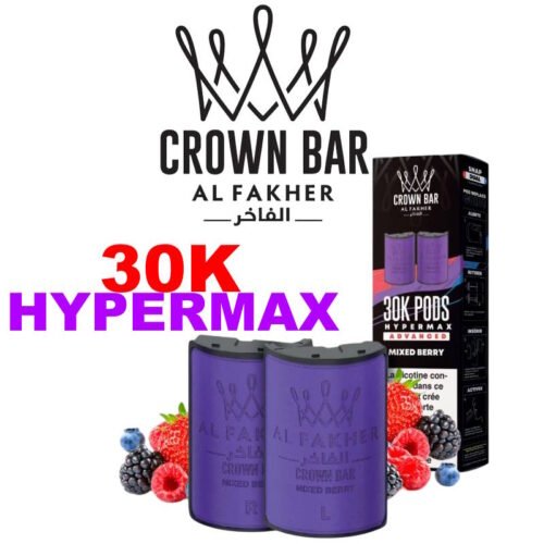 cartouche-pre-remplie-pro-max-12k-20mg-102ml-1pcs-crown-bar-by-al-fakher-30K-hypermax-mixed-berry