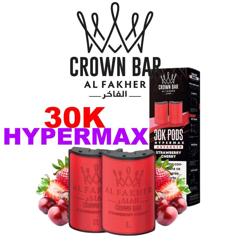cartouche-pre-remplie-pro-max-12k-20mg-102ml-1pcs-crown-bar-by-al-fakher-30K-hypermax-strawberry-cherry