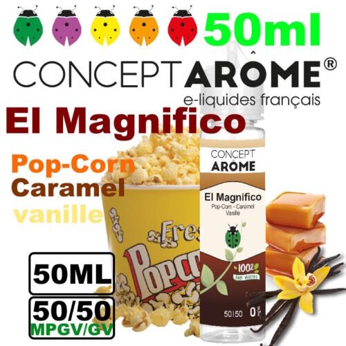 eliquide-vegetol-Conceptarome-50ml-El-magnifico-popcorn-caramel-vanille