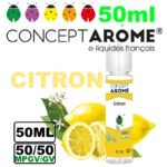Conceptarome e-liquide Végétol 50ml – 50/50 Glycérine végétale/Propylène Glycol Végétal - Citron, 3mg 1 booster 50VG 20mg 10ml 10 eliquide-vegetol-Conceptarome-50ml-citron