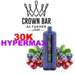 hyper-max-advanced-30k-950mah-crown-bar-by-al-fakher-kit-blueberry-cherry
