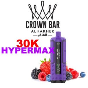 hyper-max-advanced-30k-950mah-crown-bar-by-al-fakher-kit-mixed-berry