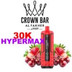 hyper-max-advanced-30k-950mah-crown-bar-by-al-fakher-kit-raspberry-cherry