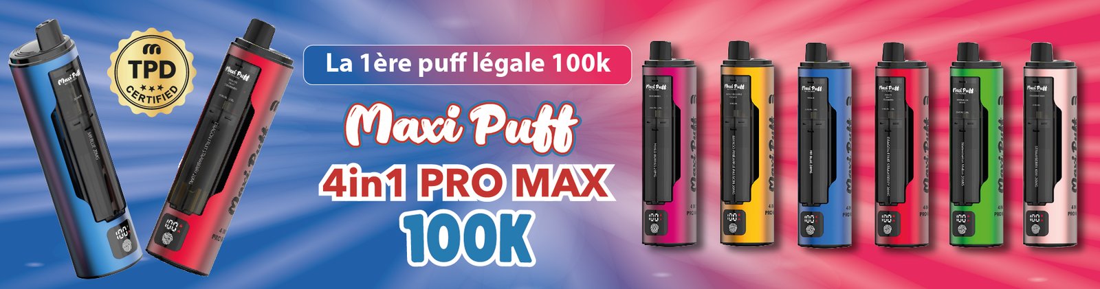 maxi puff pro max 100k