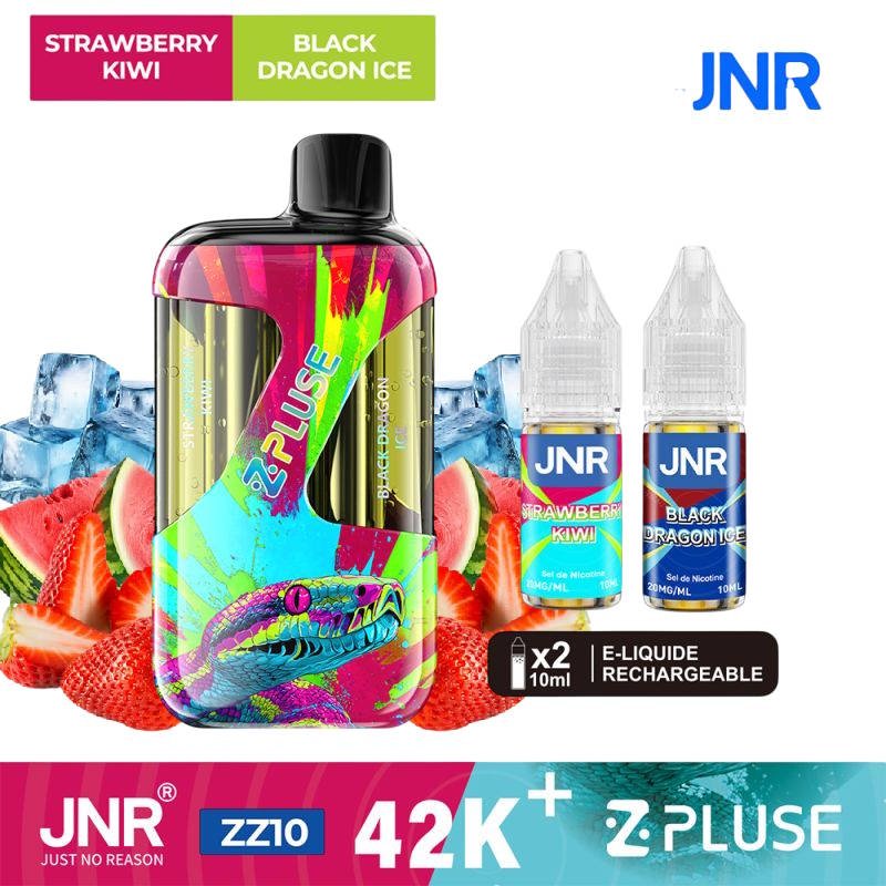 Puff-Strawberry-Kiwi-Black-Dragon-Ice-42K-2X10ml-JNR-Zpluse-by-JNR