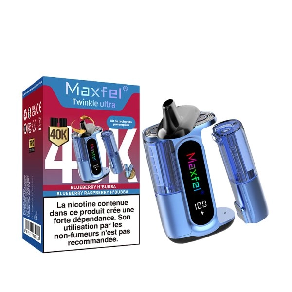 Puff Twinkle Ultra 40K 2 in 1 1200mAh 2% Maxfel