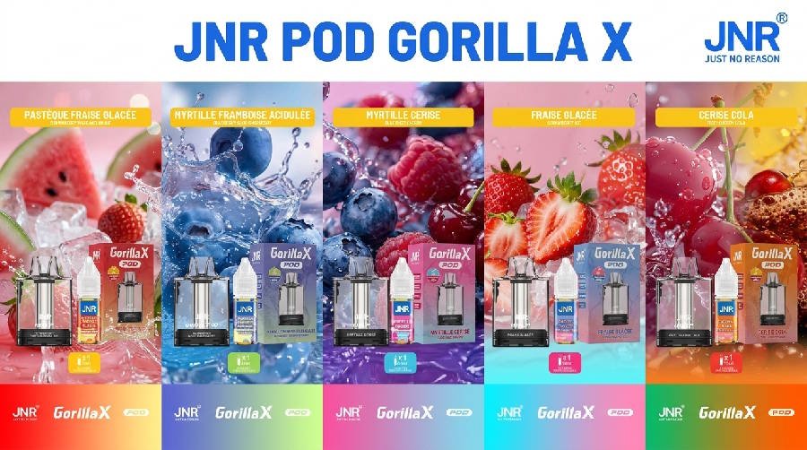 jnr-gorilla-x-pod-remplissable-cartouche-vide-20mg-10ml-gamme