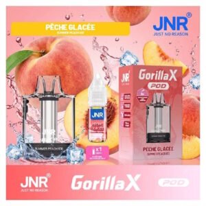 jnr-gorilla-x-pod-remplissable-cartouche-vide-20mg-10ml-peche-glacee-decoration