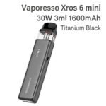 pack-pod-xros-6-mini-3ml-1600mah-couleur-titanium-black-vaporesso
