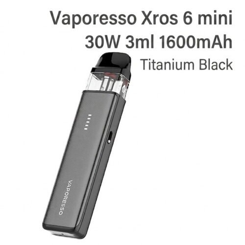 pack-pod-xros-6-mini-3ml-1600mah-couleur-titanium-black-vaporesso
