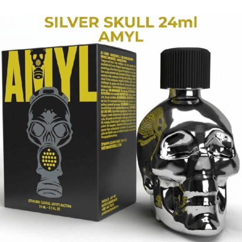 Poppers amyl silver Skull 24ml Poppers-amyl-silver-Skull-24ml