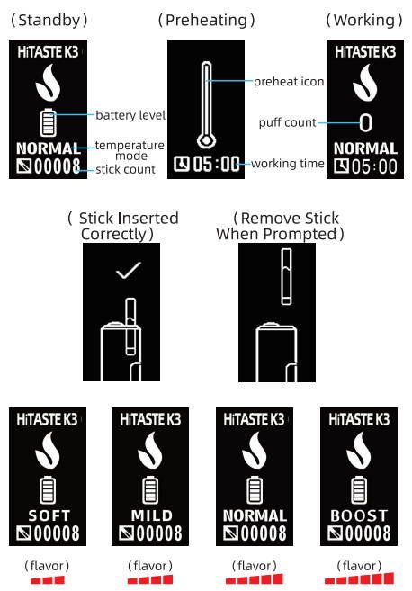 Manuel d'utilisation : HITASTE K3 version double chauffe 2 hitaste k3 double chauffe ecran parametrage