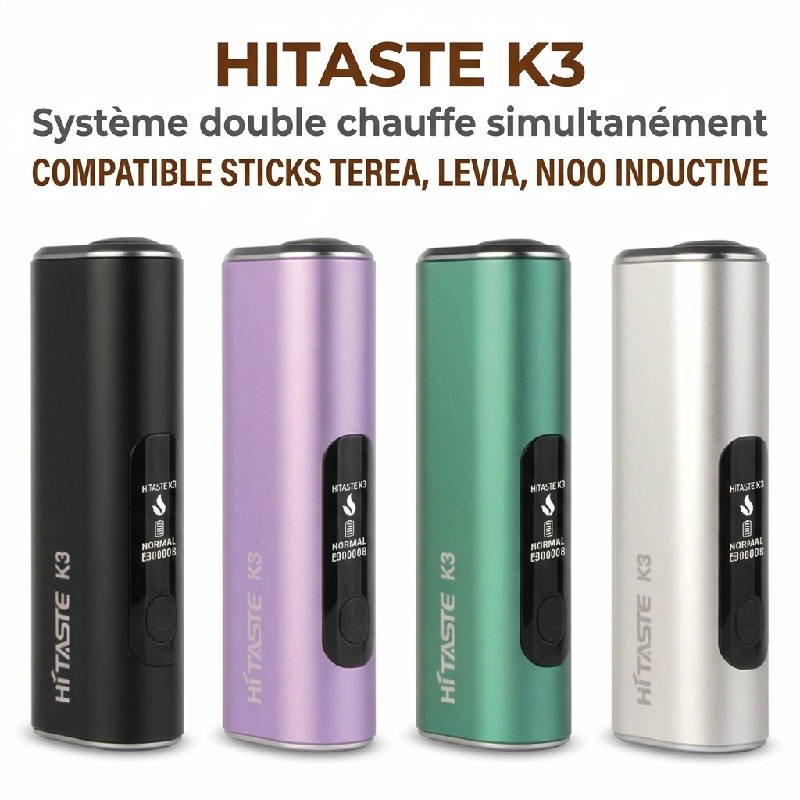 Manuel d'utilisation : HITASTE K3 version double chauffe 1 hitaste k3 double chauffe gamme 4 couleurs