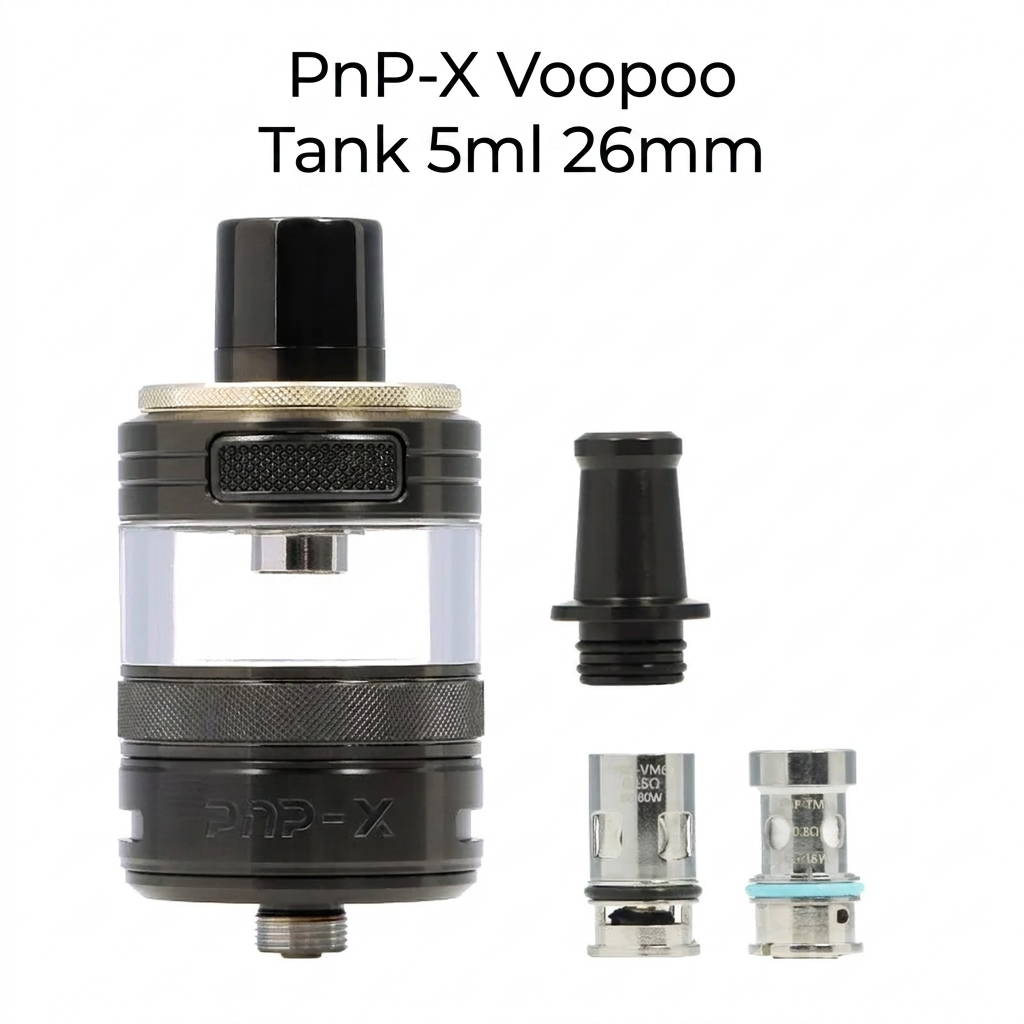 Clearomiseur PnP-X 5ml 26mm tank acier Voopoo