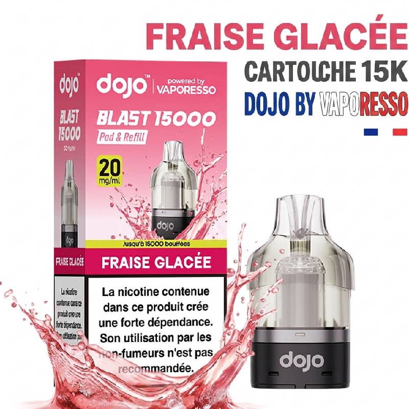 pod-dojo-blast-15k-dojo-by-vaporesso-fraise-glacée pod-dojo-blast-15k-dojo-by-vaporesso-fraise-glacee