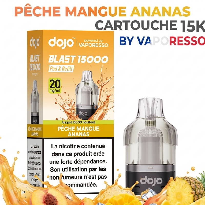 pod-dojo-blast-15k-dojo-by-vaporesso-peche-mangue-ananas pod-dojo-blast-15k-dojo-by-vaporesso-peche-mangue-ananas