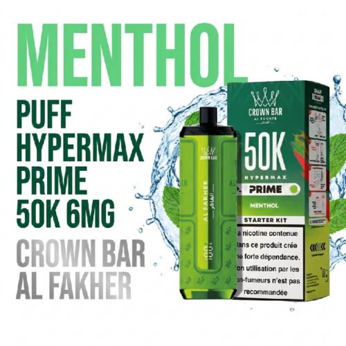 PUFF-50K-Hyper-Max-Prime-Al-Fakher-6mg-saveur-menthol