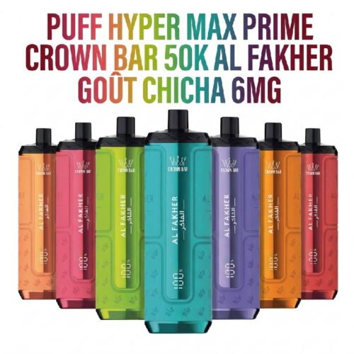 PUFF-50K-Hyper-Max-Prime-Al-Fakher-gamme-saveurs PUFF-50K-Hyper-Max-Prime-Al-Fakher-gamme-gout chicha