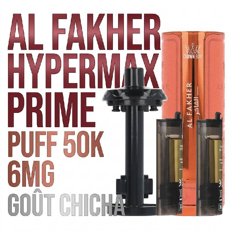 PUFF-50K-Hyper-Max-Prime-Al-Fakher-pieces-2-cartouches-pre-remplies