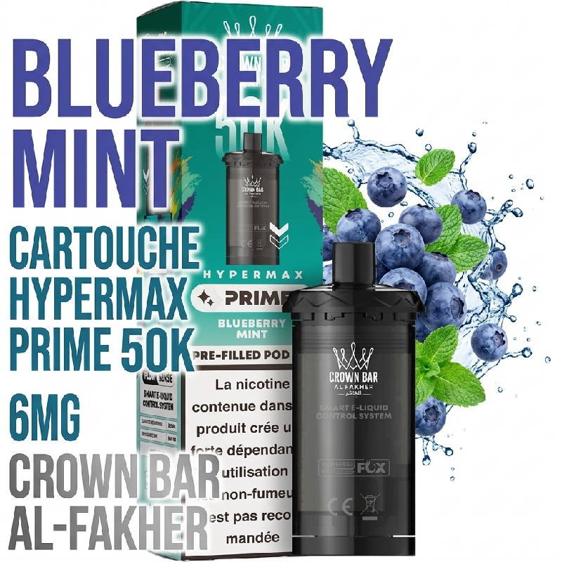 cartouche-puff-50k-crown-bar-al-fakher-hypermax-prime-pre-filled-pod-blueberry_mint
