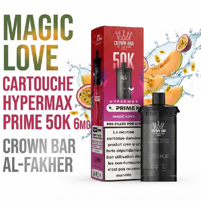 cartouche-puff-50k-crown-bar-al-fakher-hypermax-prime-pre-filled-pod-magic-love