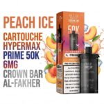 cartouche-puff-50k-crown-bar-al-fakher-hypermax-prime-pre-filled-pod-peach-ice