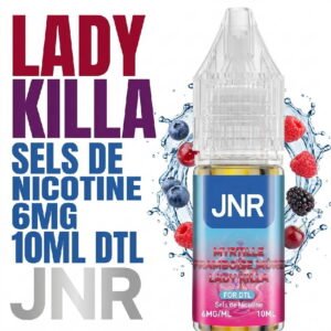 E-Liquide-JNR-10ml-nicotine-puff-chicha-6mg-myrtille-framboise-mure-lady-killa-fruite
