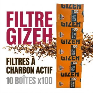 Filtre fin charbon actif 8mm 100 pcs
