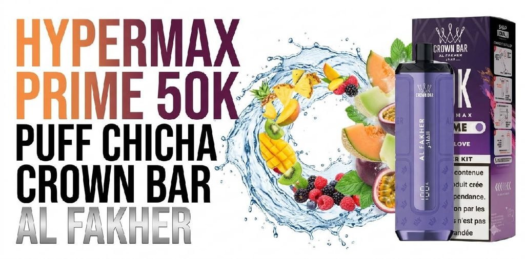 hypermax prime 50k crown bar puff chicha shisha slider 1