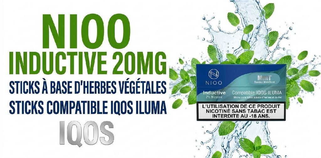 iqos iluma nioo inductive sticks base herbe the 20mg nicotine saveur menthe mint slider