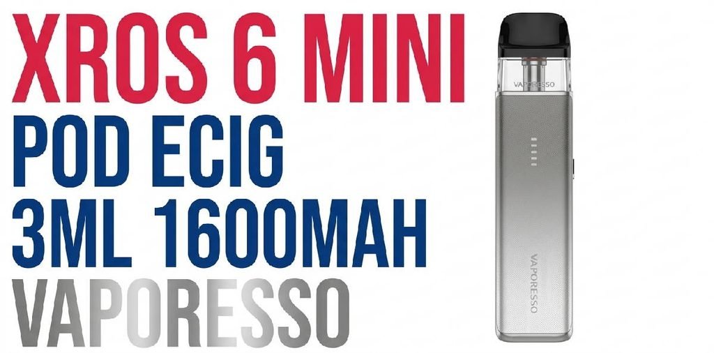 pod xros 6 mini vaporesso 3ml 1600mAh