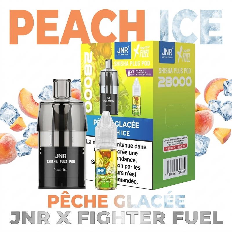 cartouche-jnr-fighter-fuel-shisha-plus-28k-peach-ice-peche-glacee
