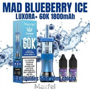 puff-shisha-60k-maxfel-5mg-20ml-luxora-1800mah-ecig-Mad-Blueberry-Ice-mirtylle-glacees