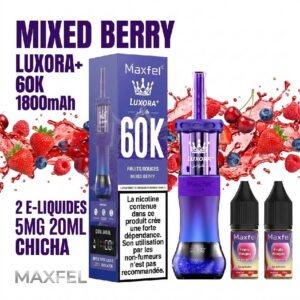 puff-shisha-60k-maxfel-5mg-20ml-luxora-1800mah-ecig-mixed-berry-fruits-rouges