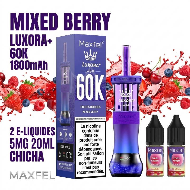 puff-shisha-60k-maxfel-5mg-20ml-luxora-1800mah-ecig-mixed-berry-fruits-rouges